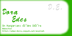 dora edes business card